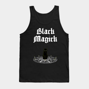 Black Magick - Black Cat Ritual Circle Tank Top